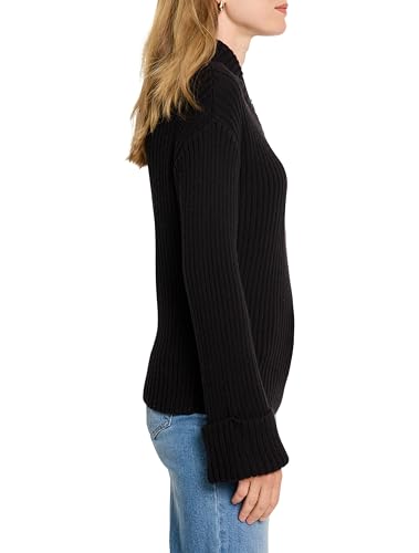 NIC+ZOE Women's Mock V Ribbed Sweater3