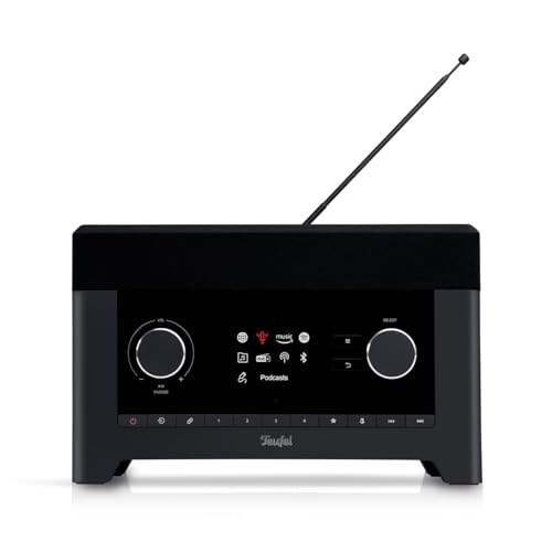 Teufel Radio 3Sixty Enceinte Radio Internet, Bluetooth, FM/Dab+, Son à 360 degrés avec subwoofer intégré (Noir) – vue 2