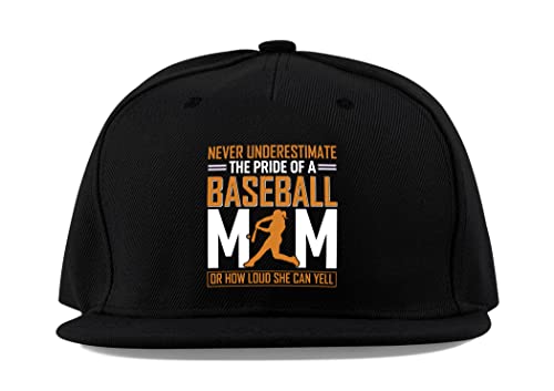 Casquette de baseball mom avec visière plate | Casquette de camionneur respirante sport noir