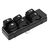 A ABSOPRO Power Window Switch No.93501H1120UP Front Left Driver Side Window Control Switch for Hyundai Terracan 2001-2006 Black
