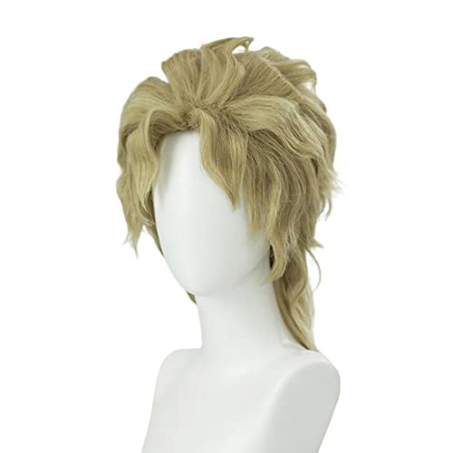 Gold Wig Lifelike Daily Synthetic Hair Full Head Cover Daily Cute Anime Halloween Carnival Comic Exhibition Cosplay Hair Natural COS Ombre Wigs with Bangs image 2