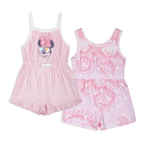 Disney Minnie Mouse Girl's 2-Pack Romper Shorts Cover