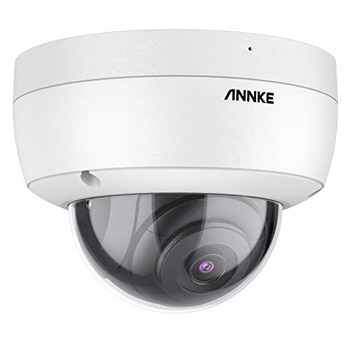 ANNKE C800 4K/8MP Caméra de Surveillance Extérieure PoE Dôme avec Enregistrement Audio, Etanche IP67, IK10 Anti-Vandalisme (Non PTZ),Accès à Distance et Alarme de Mouvement,Supporte H.265/H.265