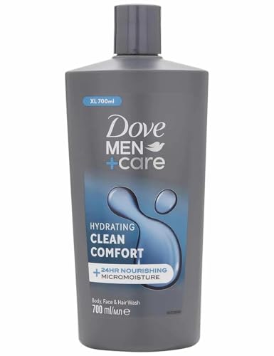 6er Pack - Dove Men+Care Duschgel (Körper, Gesicht, Haare) Hydrating Clean Comfort - 700ml
