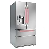 Daixers 3PCS Refrigerator Door Handle Covers Kitchen Decor Keep Appliance Clean Anti-Static Stains for Fridge Dishwashers Velvet (Pink)