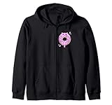 cute kawaii sprinkle donut cat - funny donut foodie felpa con cappuccio