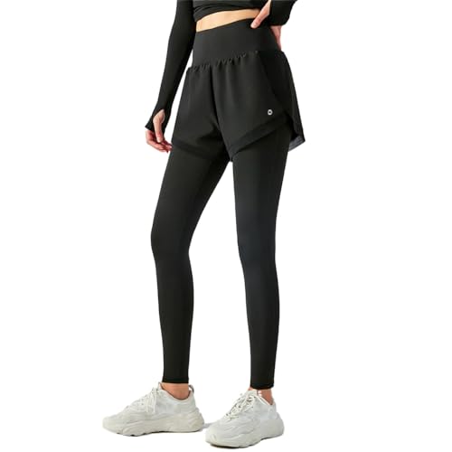 Yomoment 吸汗速乾 フィットネス レギンス ショート パンツ付き ランニング レギンス レディース トレーニング ストレッチ ピラティス レギンス