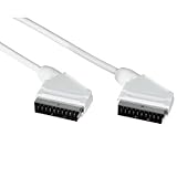 Scart-Stecker Scart-Stecker Hama Scart-Verbindungskabel, 2 m, Weiß