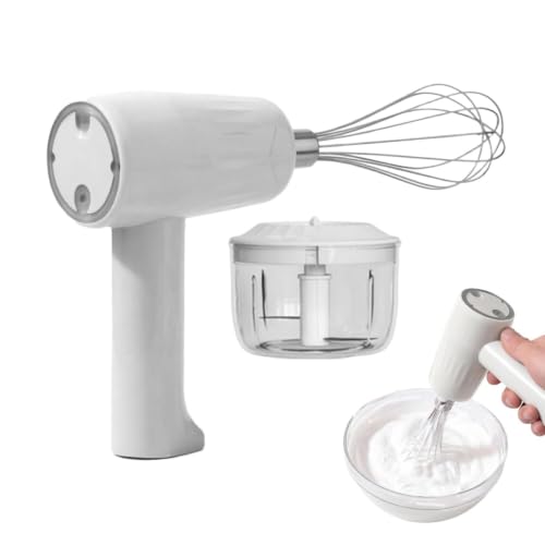 Imagen de Batidora eléctrica de mano Acero inoxidable USB recargable 3 velocidades