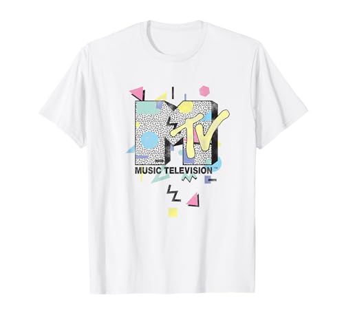 MTV 90's Colorful Art Style Logo T-Shirt