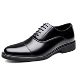 [Polyvalence stylistique]:Ces chaussures habillées en noir s'associent parfaitement avec un costume, un pantalon de ville ou même un jean dark pour un look smart casual.