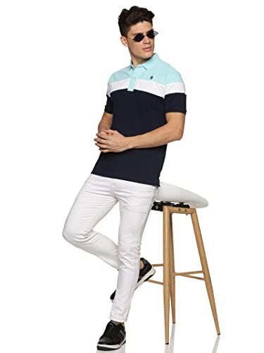 Image of ADRO Men's 100% Cotton Regular Fit Polo T-Shirt