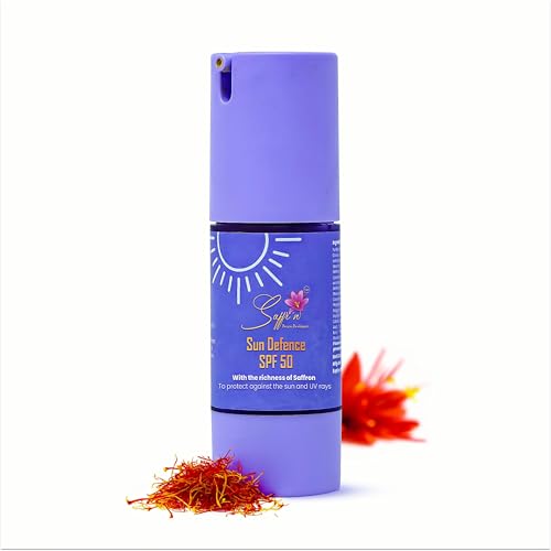 Image of Tinted SPF50 PA+++ Mineral Sunscreen | Zinc & Titanium Oxide| 4% Saffron extract & 1% Hyaluronic acid | For All Skin Type | Lightweight | No White Cast | Broad Spectrum | Travel pack 30 ml