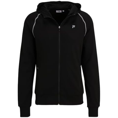 Fila Men's Black Slim Sports Jacket, XL Cover