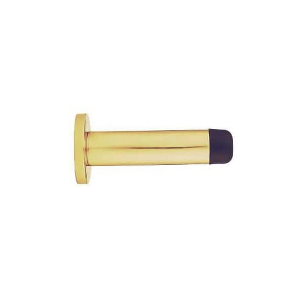 Carlisle Brass Gold Wall Mounted Cylinder Doorstop With Rose