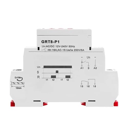 Relais temporisé 16A GRT8-P pour programmation d'impulsion électrique - 2
