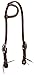 Weaver Leather Working Tack Sliding Ear Headstall with Buffed Brown Iron Hardware