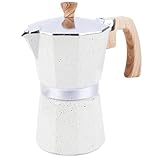 Palmcee Cafetera expreso para la cocina, cocina de gas y eléctrica para oficina en casa