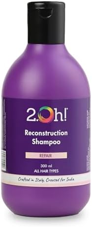 2.Oh! Italian Reconstruction Shampoo for Frizzy and Dry Hair | Oily Scalp Tri-Surfactant Formula | Repairs Dull Damaged Hair | Prevents Frizz and Breakage | For Women and Men | Argan Oil and Glycerin