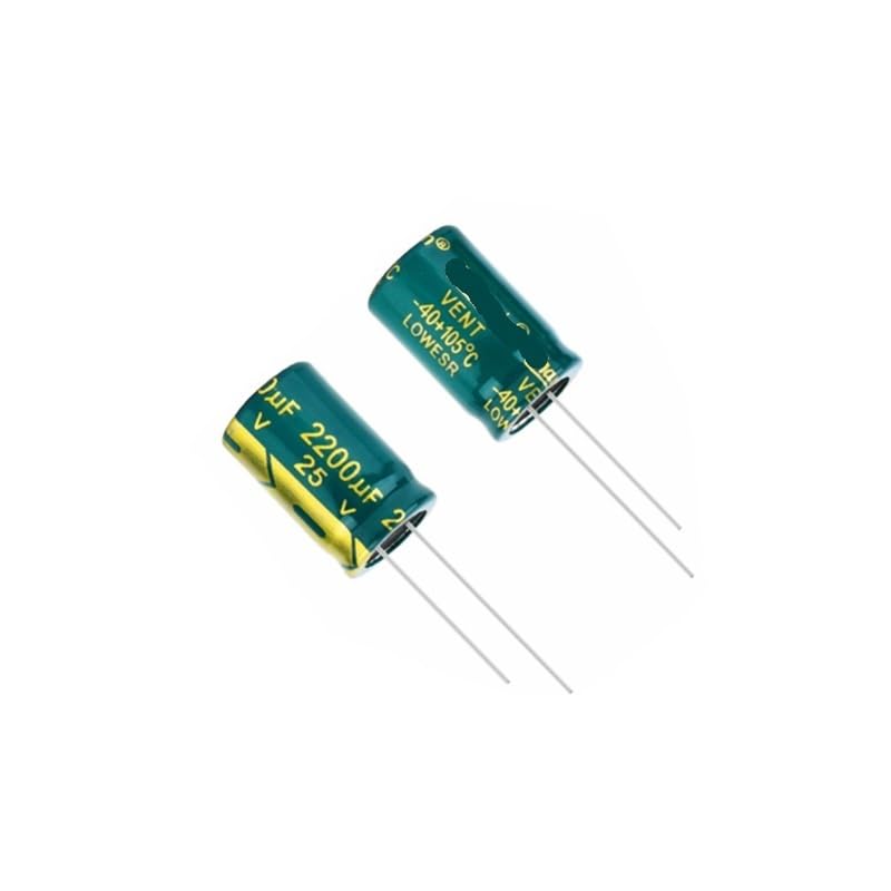 Condensateur 2200uF 25V 13x20mm : lot de 10 pièces longue durée pour montages électroniques