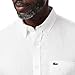 Lacoste Men's Long Sleeve Regular Fit Linen Button Down Shirt White