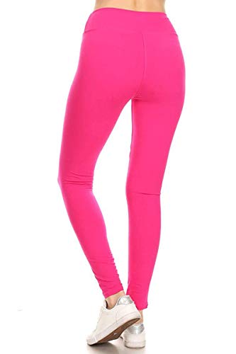 Image of Leggings Depot High Waisted Leggings for Women Buttery Smooth & Soft Women's Solid Yoga - Reg, Plus, 1X3X, 3X5X