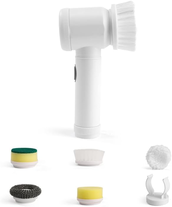 Escova de Limpeza Elétrica Portátil Sem Fio Recarregável - Girató...