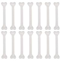 36Pcs Plastic Bones Halloween Props Skeleton Dog Bone Model Bag O Bones Decoration for Holiday Party Favor White