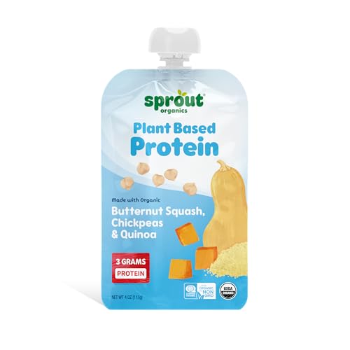 Sprout - Organic Baby Stade de l'alimentation 3 8 + Mois Pois chiche au noyer cendré, quinoa et dattes - 4 oz.