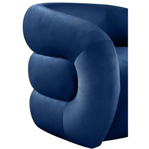 Sillón Contemporáneo Velvet Azul miniatura 6