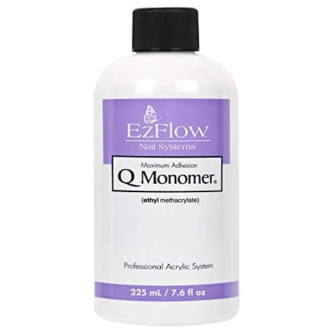 EZ Flow Q Monomer False Nails, 7.6 Fluid Ounce Cover