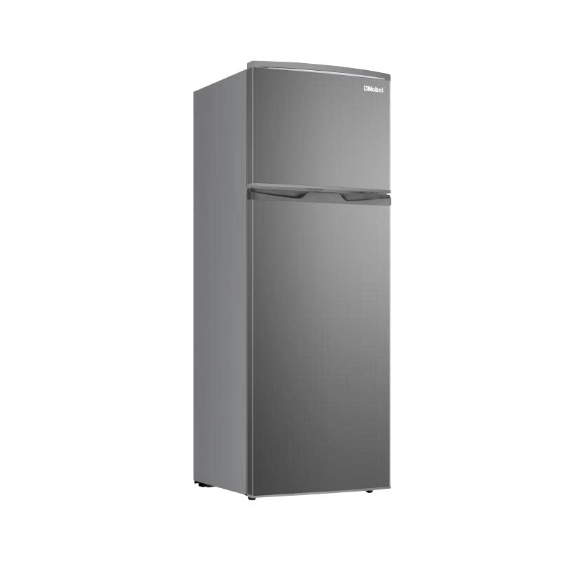 Nobel 255 L Gross / 225 L Net, Double Door Refrigerator, Defrost, R600a Refrigerant, 3 Star Esma, Temperature Control, Inside Light, Outside Condenser - NR255RS Inox