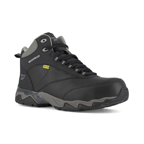 Reebok Work Beamer Hiker Men's Boot, 11 D(M) US, Black-Grey