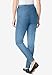 Woman Within Plus Size Petite Pull-On Elastic-Waist Stretch Fineline Denim Jeans - 16 WP, Light Stonewash