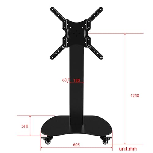 Soporte móvil para TV de 32 a 45 pulgadas ajustable en altura miniatura 2