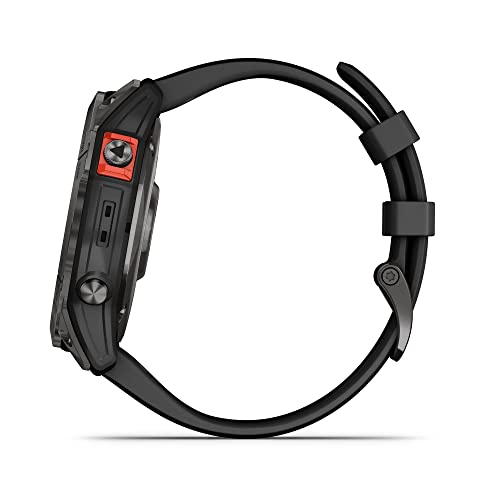 Garmin fēnix ​​7X Solar, Reloj GPS multideporte con carga solar, pantalla táctil, linterna LED, frecuencia cardíaca, mapas y música, Negro