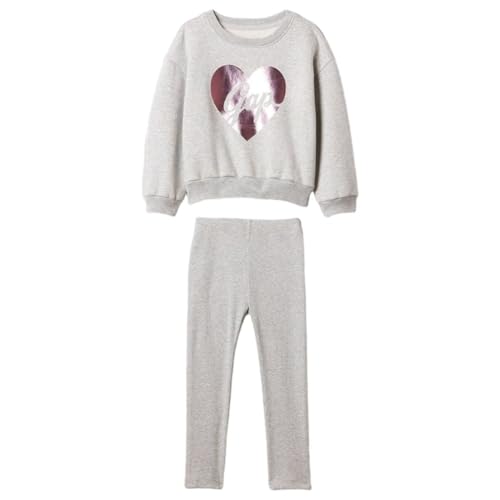 Image of GAP Kids Infants' Relaxed Fit Heathered Sweatshirt and Track Pants Set