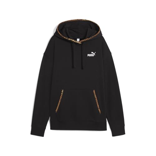 Ess Graphic Animal Comfort Hoodie Felpe - Adulto unisex con cappuccio nero