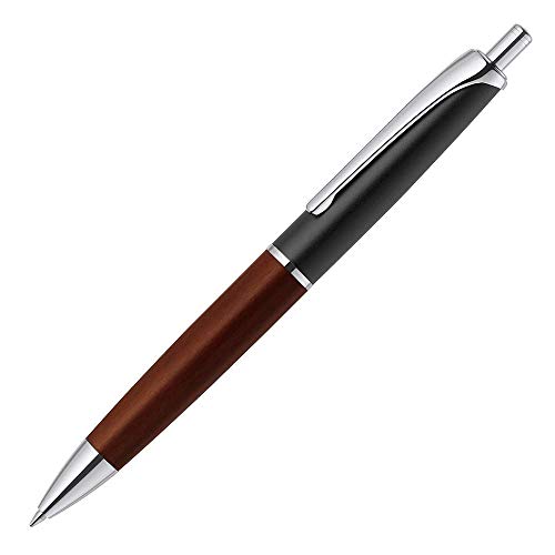独特な縞杢目のゼブラウッドを削り込んだノック式ボールペン 31FGBLfturL.jpg