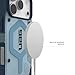URBAN ARMOR GEAR UAG Designed for iPhone 17 Pro Case Pathfinder Clear + Wrist Lanyard Bundle - Compatible with MagSafe Military Grade Protective Cover, Blues