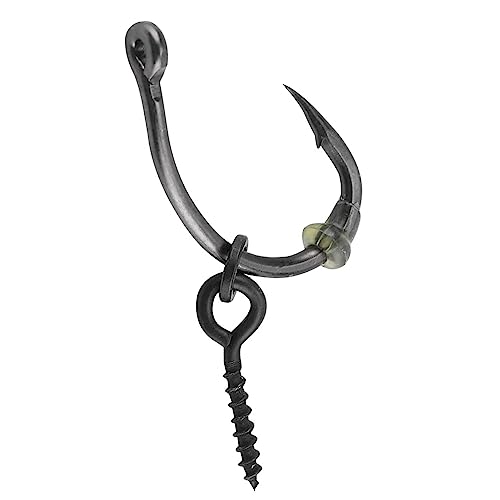 Flbirret 30Pcs Carp Fishing Ronnie Rig Hook Bait Stoppers & Screws Set - Quality Terminal Tackle for Easy Bait Connection