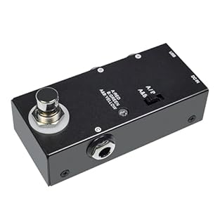 True bypass Switches design minimizes tone loss. ABY can work without power supply (LED will not light up). The ABY is applicable for the instrument, amplifier, speakers(be sure to use speakers cable) and pedalboard. Full metal shell, sturdy construc...