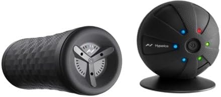 Hyperice Vyper 3 Vibrating Foam Roller + Hypersphere Go Massage Ball for Muscle Recovery
