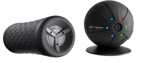 Hyperice Vyper 3 - Powerful High-Intensity Vibrating Foam Roller and Hypersphere Go - Vibrating Massage Ball for Muscle Recovery System