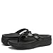 Vionic High Tide II Thong Sandals Black Leather 8 M