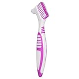 Denture Toothbrush, Double Head Spot Cleaning Multi Layered Bristles Denture Cleaning Brush for Partial dentures Partial dentures Full dentures