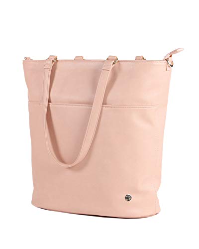 Sac à langer Little Unicorn Citywalk pour organiser vos affaires en cuir blush