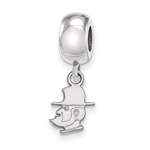 Appalachian State Extra Small (3/8 Inch) Dangle Bead Charm (Sterling Sliver)