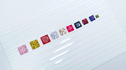 Oxyde de zirconium AAA de forme carrée : éclat multicolore pour projets de mode
