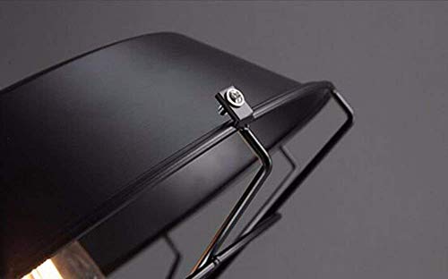 Lámpara de techo colgante industrial negra de 46cm para iluminación exterior e interior 5